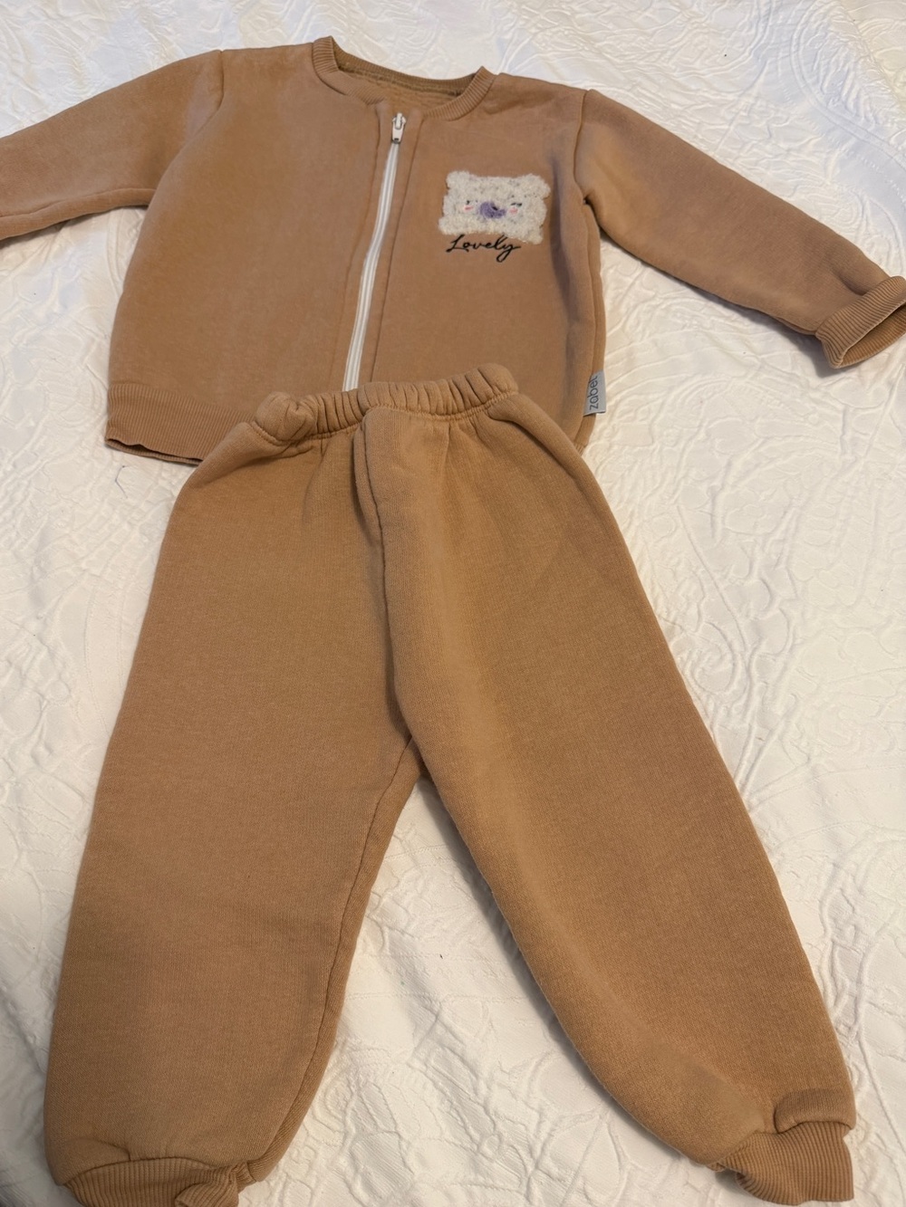 Baby Fleece-Lined Zip Jacket & Joggers Set | 6–9 Months